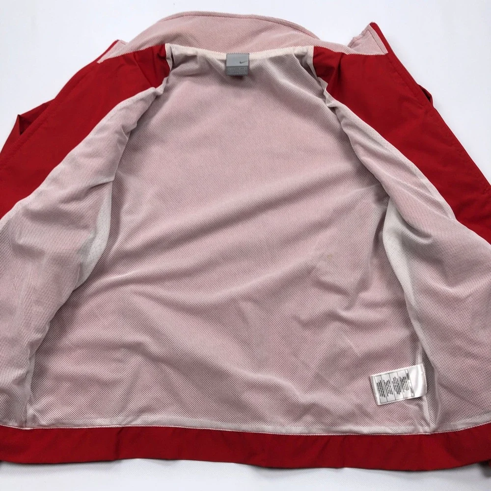 Nike Girls Red Tracksuit Set Jacket and Pants Size Medium 8-10 Vintage Y2K